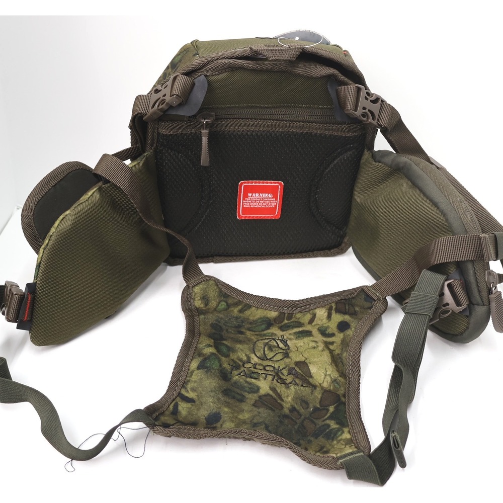 Cloka Tactical Binocular Bag Unisex OS Green Camo New Prym1 Woodlands Harness - Picture 8 of 13